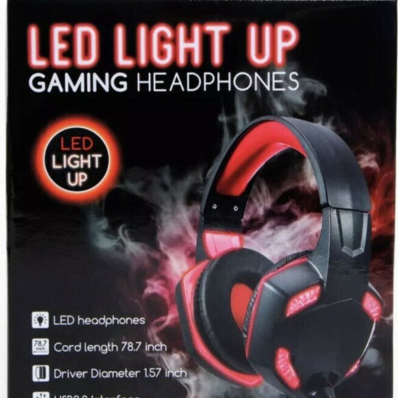 Gaming Headset Headphones PC‎ Led Light - Picture 2 of 3